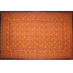 Tapestry Twin Size Earth Dabu Gold Red by Homeportonline