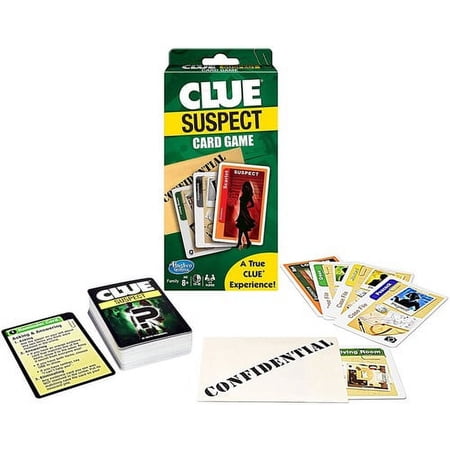 Winning Moves Games USA Clue: Suspect - The Card Game  Card Games  Ages 12+  8 x 3.8 x 0.7 In  White