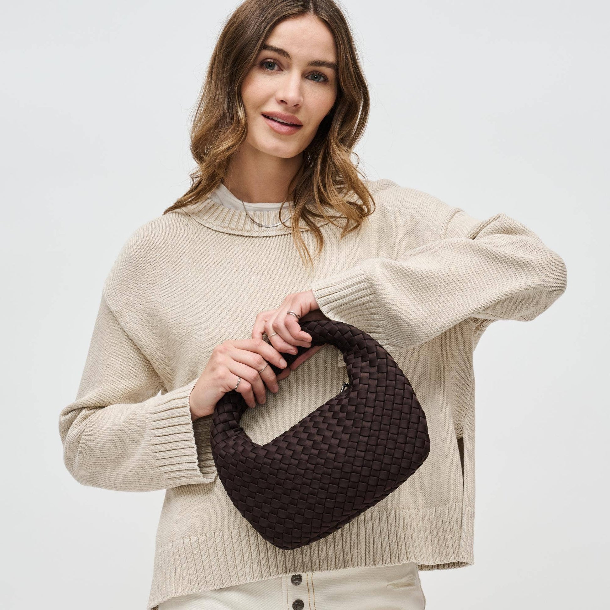 Sol & Selene Dare to Dream - Small Woven Neoprene Clutch by Dear Lucy