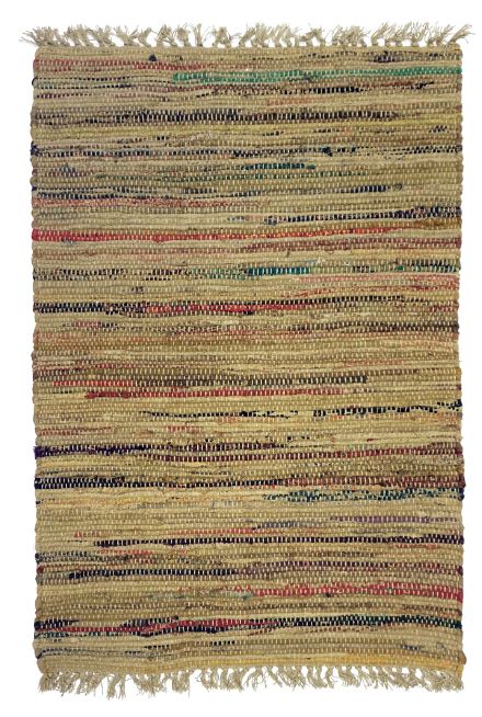 Sturbridge Rag Rug Cotton Khaki 4' x 6' by Homeportonline