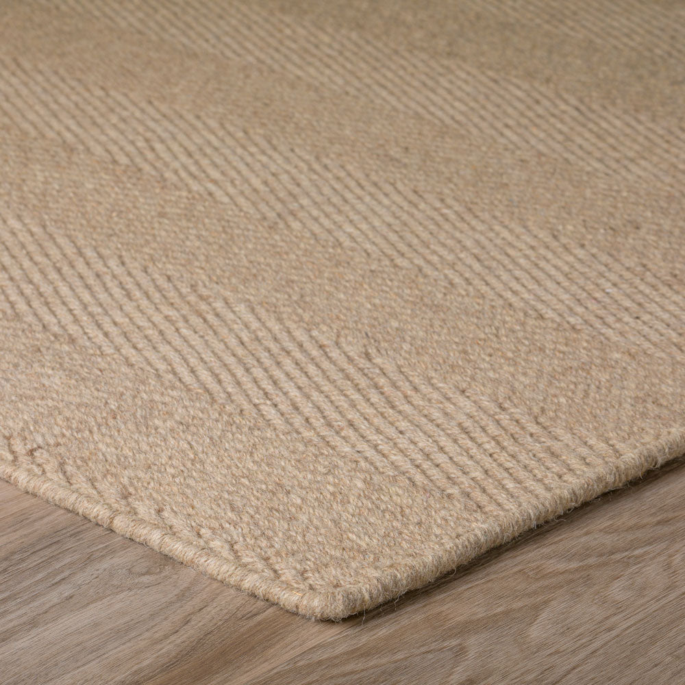 Monaco Herringbone Wool Rug Putty 2'3"X7'6" by Homeportonline