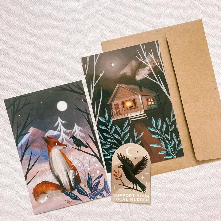 Fox & Crow - Art Print