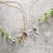 Juniper & Pine Cone Necklace