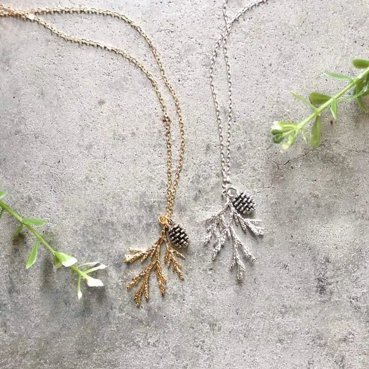 Juniper & Pine Cone Necklace