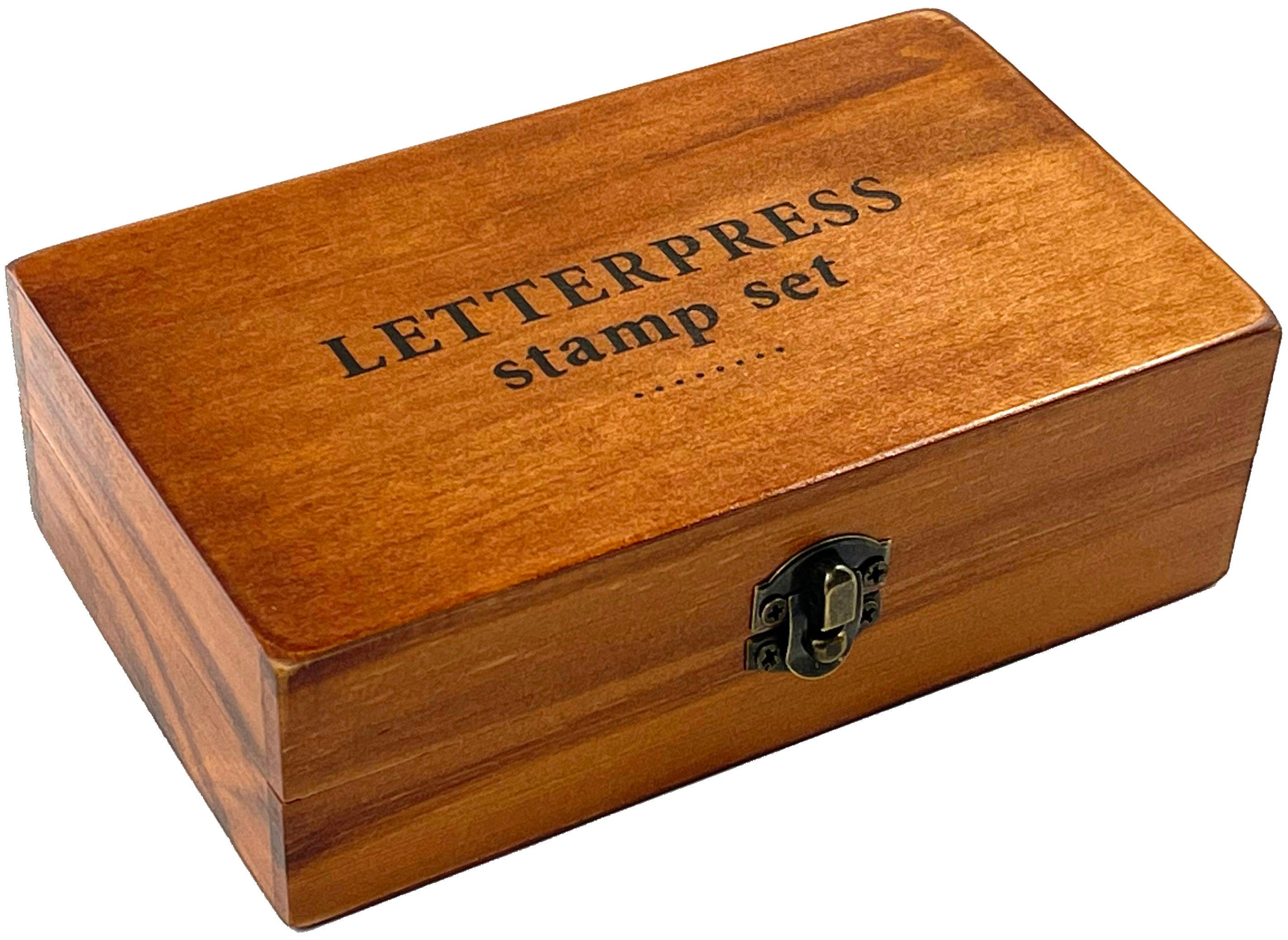Art Center Letterpress Stamp Set in Wood Box by Homeportonline
