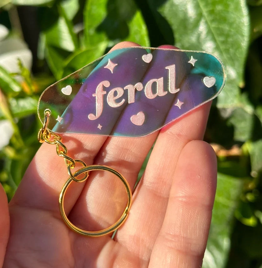 Iridescent Acrylic Keychain
