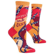 Blue Q Women s Crew Socks ~ Anxious and Sexy (fit shoe size 5-10)