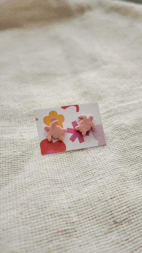 Turtle Clay Earrings