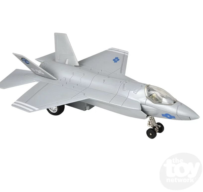 Diecast Pull Back Plane Fighter Jet F-35 Lightning II 7.5" by Homeportonline