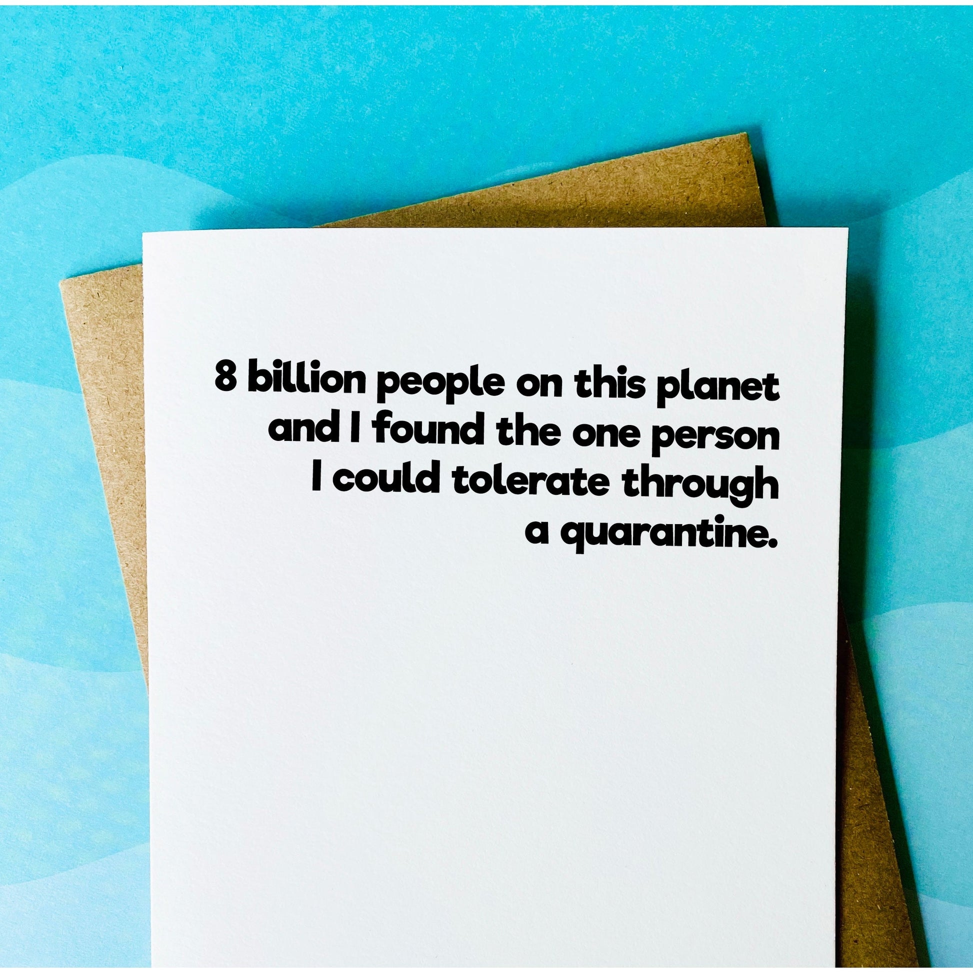 8 Billion People - Greeting Card by Wild Lark