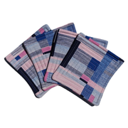 Pink + Blue Colorblock - Quilted Coasters
