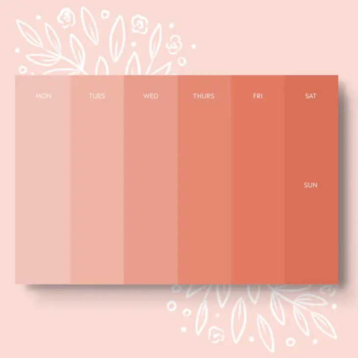 Paint Chip Weekly Planner Notepad by Wild Lark