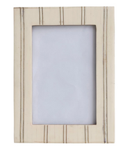 Frame Resin Metal Inlay Cream Holds 4" x 6" by Homeportonline