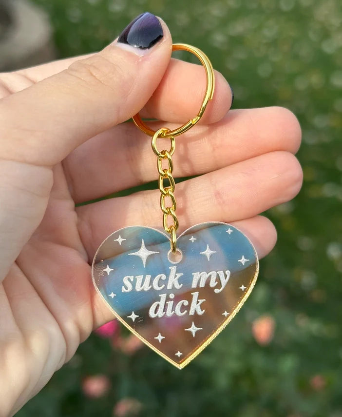 Iridescent Acrylic Keychain