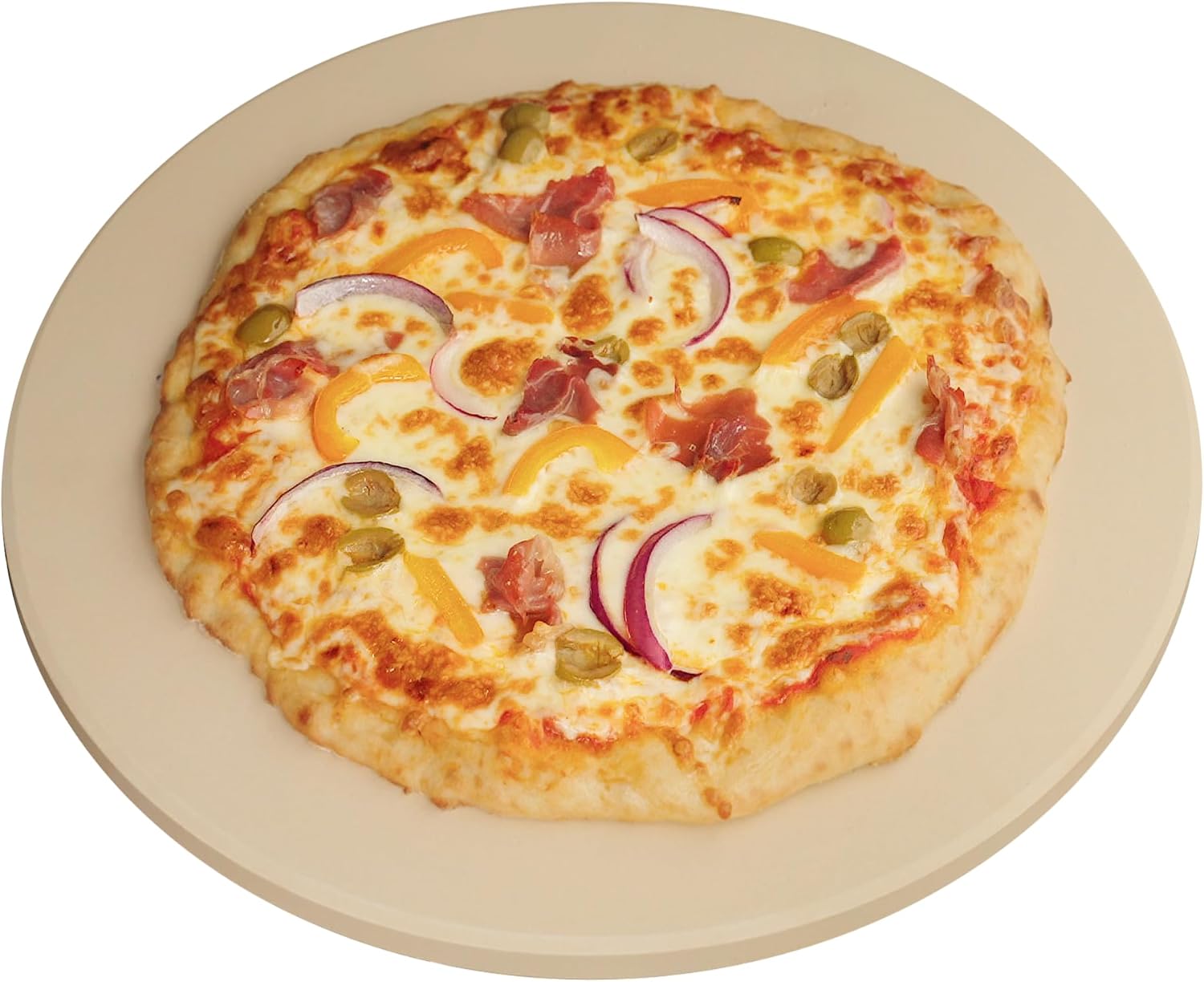 Old Stone Cordierite Round Pizza Stone, 16-Inch, B by Homeportonline