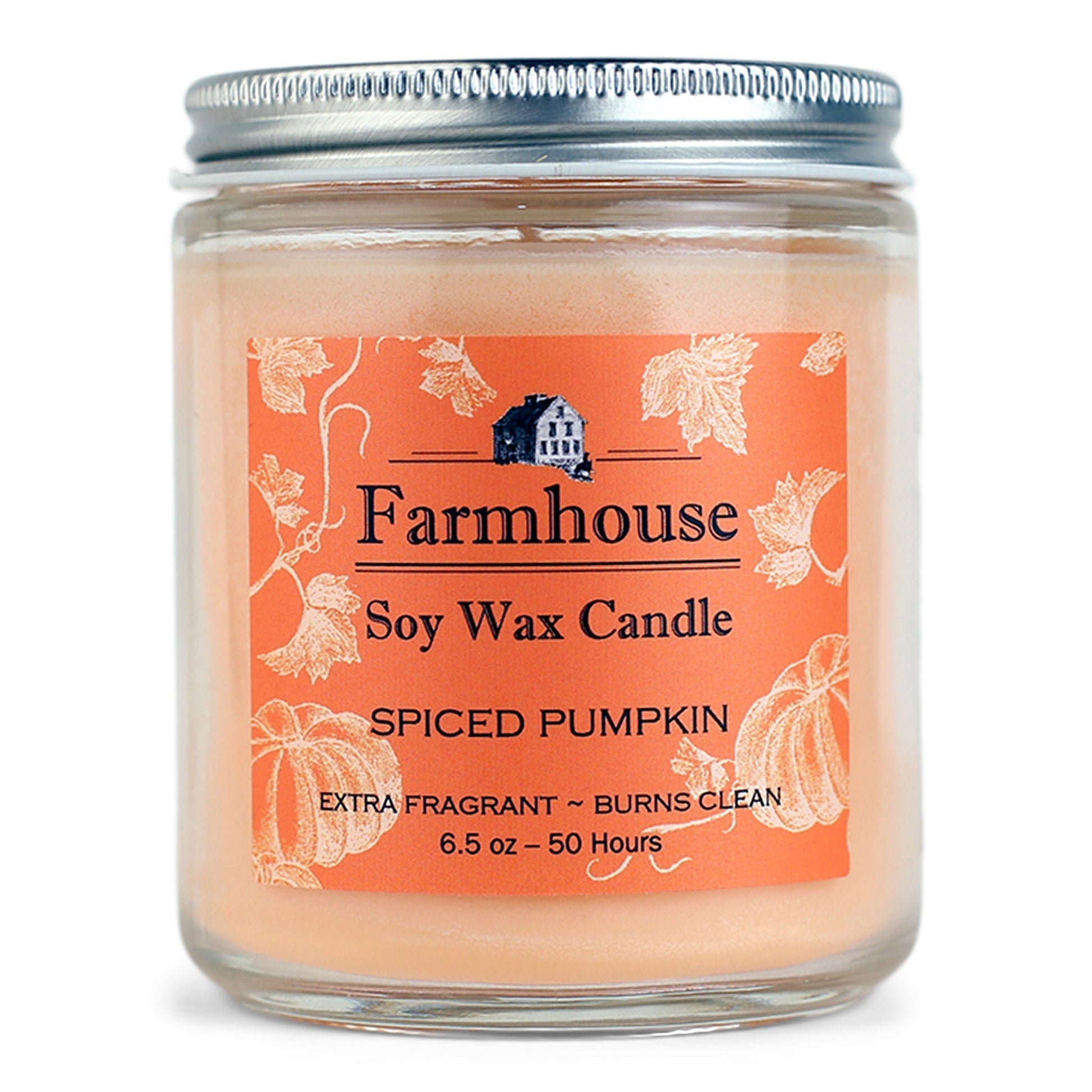 Soy Candle - 6.5oz - Spiced Pumpkin by Homeportonline