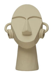 Decor Bust ( Head ) Sculpture Resin White by Homeportonline