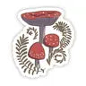 Three Red Mushrooms Sticker by Wild Lark