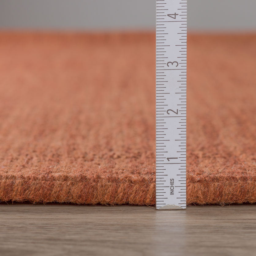 Monaco Boucle Wool Rug Paprika 3'6" x 5'6" by Homeportonline