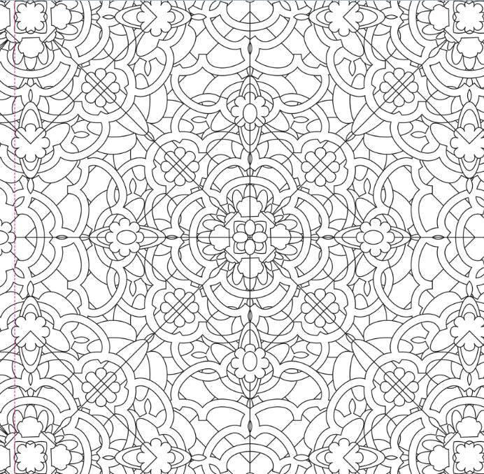 Artist's Adult Coloring Book Kaleidoscope Designs by Homeportonline