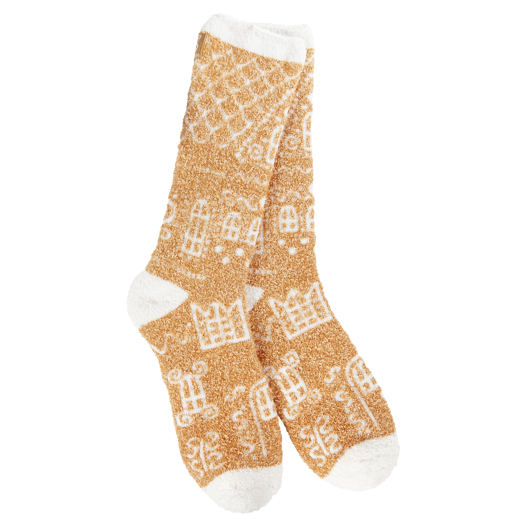 Socks - Holiday Cozy Crew Gingerbread Cottage by Homeportonline