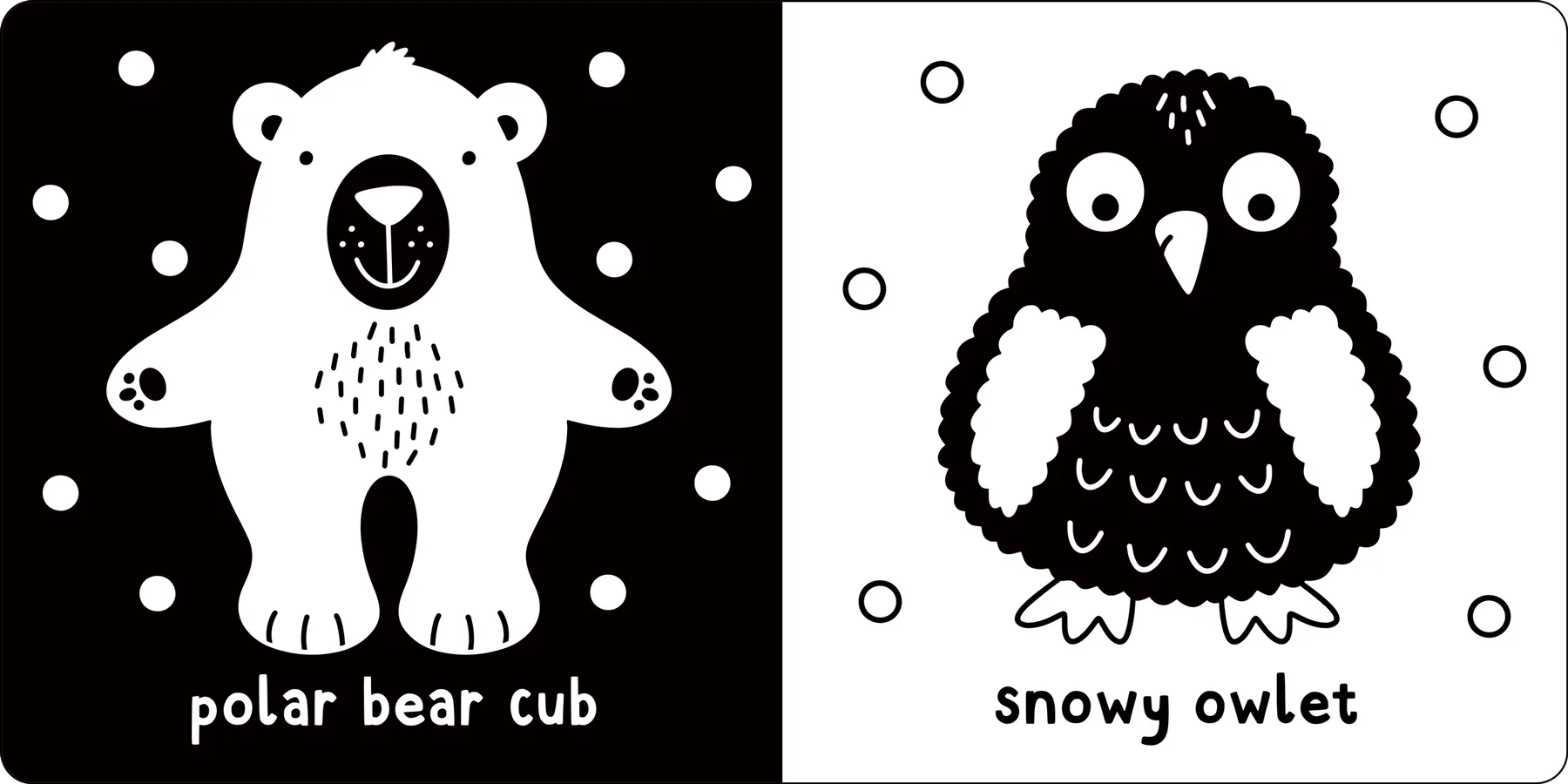 First Board Book High Contrast What Does Baby See? Baby Animals by Homeportonline