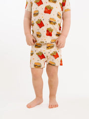 Cheeseburger Meal Bamboo Shorts Set