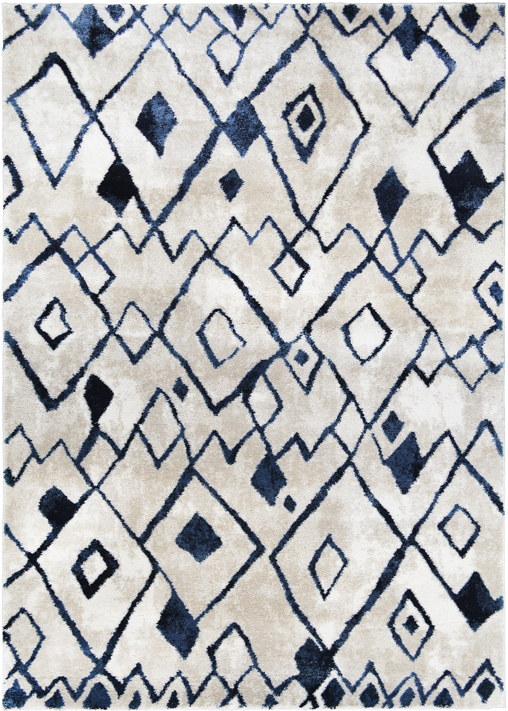 Pacific Sputnik Rug Cream Multi 5'3" x 7'3" by Homeportonline