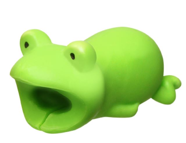 Cable Bite iPhone Frog by Homeportonline