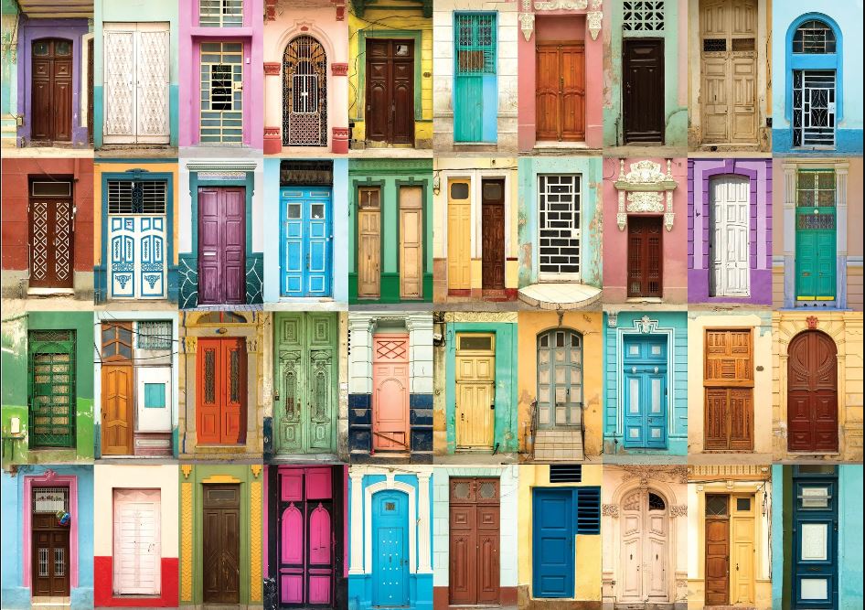 Puzzle 1000 Piece All The Doors by Homeportonline