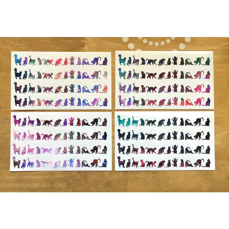 Tiny Galaxy Cat Stickers by Wild Lark