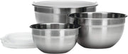 Mixing Bowls Set Stainless Steel With Lid 3 Size Set by Homeportonline