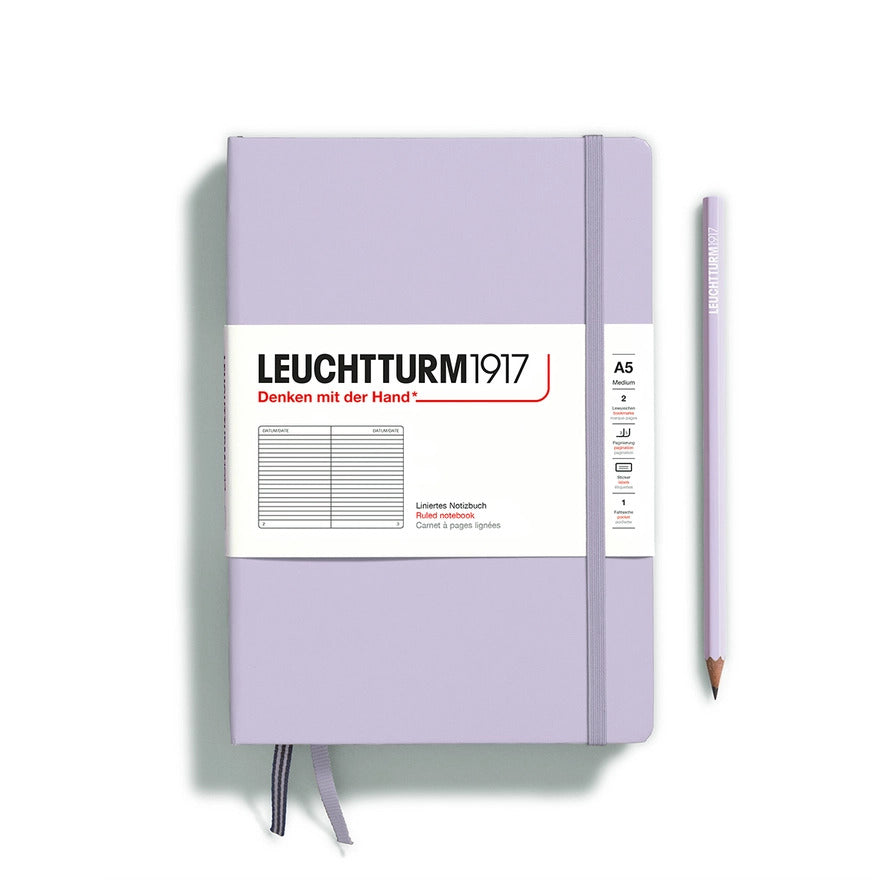 Notebooks - Medium (A5) Lilac Hardcover Ruled by Homeportonline