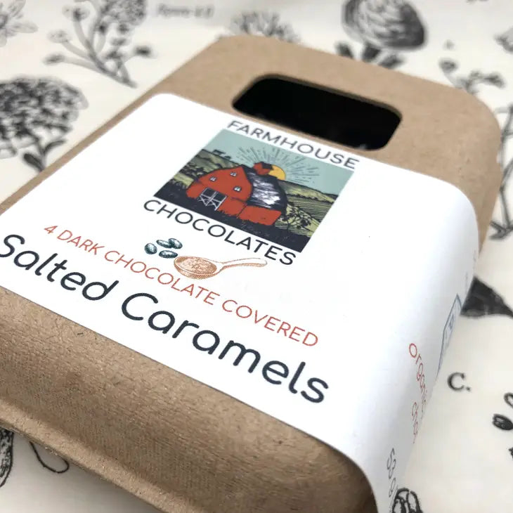 4 Piece Dark Chocolate Covered Salted Caramels