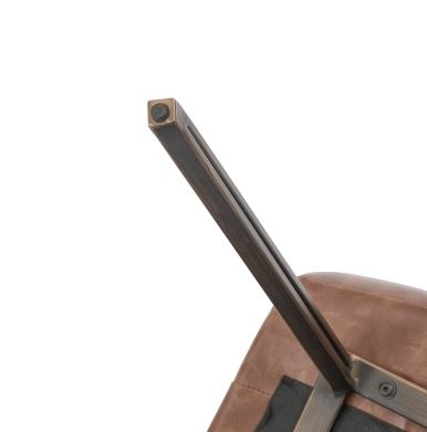 Reino Polyurethane Dining Chair Antique Cigar Brown by Homeportonline