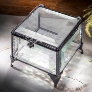 Clear Beveled Keepsake Trinket Jewelry Box