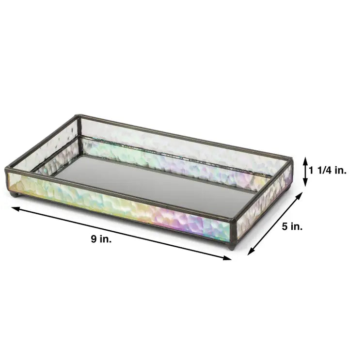 Small Glass Vanity Tray