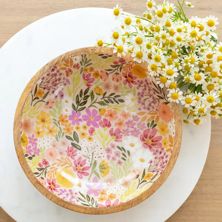 Mango Wood Serving Bowl