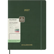 Moleskine 2027 15-Month Essential Planner, Soft Cover, Weekly Vertical, XXL (8.5 x 11), Myrtle Green, 128 pages