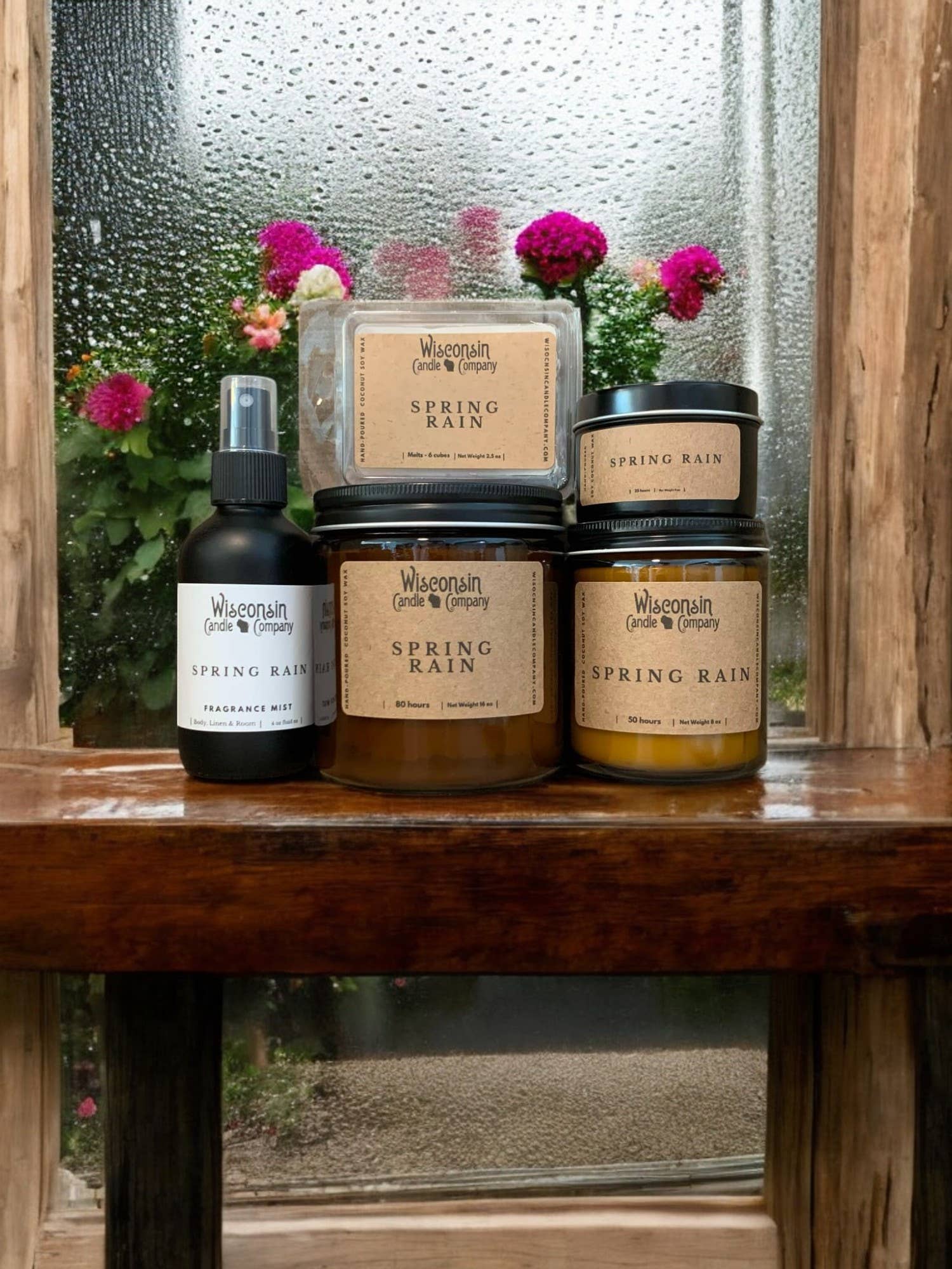 Wisconsin Candle Company - Spring Rain - Spring / Summer Seasonal: 8 oz jar by SidePony Boutique