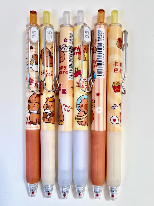 Gel Pen Retractable Capybara (Sold Individually) by Homeportonline