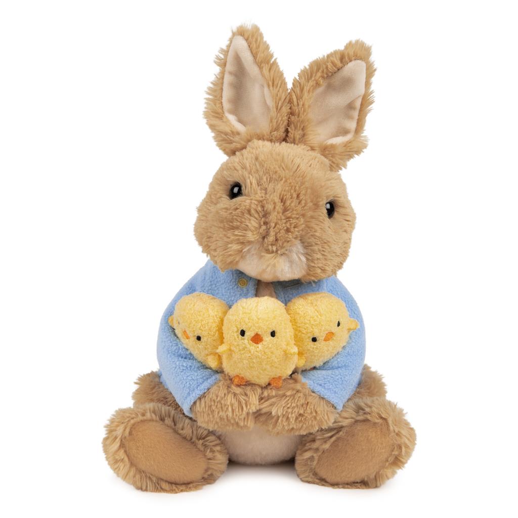 Beatrix Potter Peter Rabbit Holding Chicks 9.5" by Homeportonline