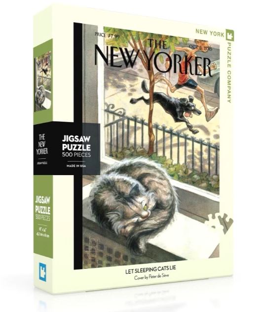 New Yorker Puzzle 500 Piece Let Sleeping Cats Lie by Homeportonline