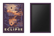 Eclipse 2024 Totality Magnet | Retro Vintage Travel Souvenir