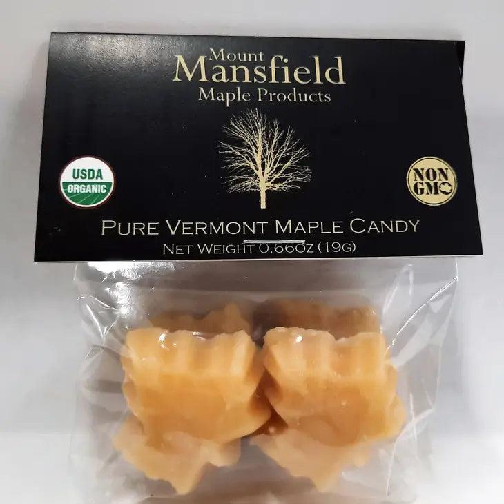 2 Piece Bag-Organic Pure Vermont Maple Sugar Candy by Wild Lark