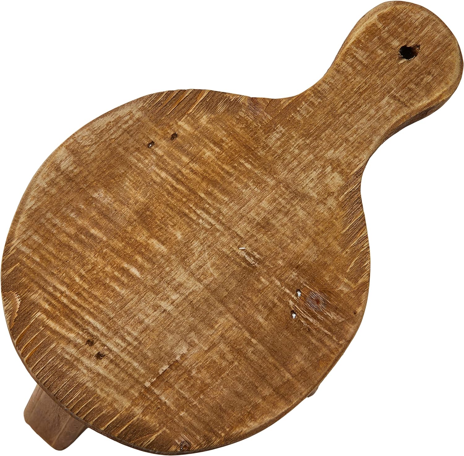 Pedestal Fir Wood Paddle Round 9.5in X 5.75in X 6.5in High by Homeportonline