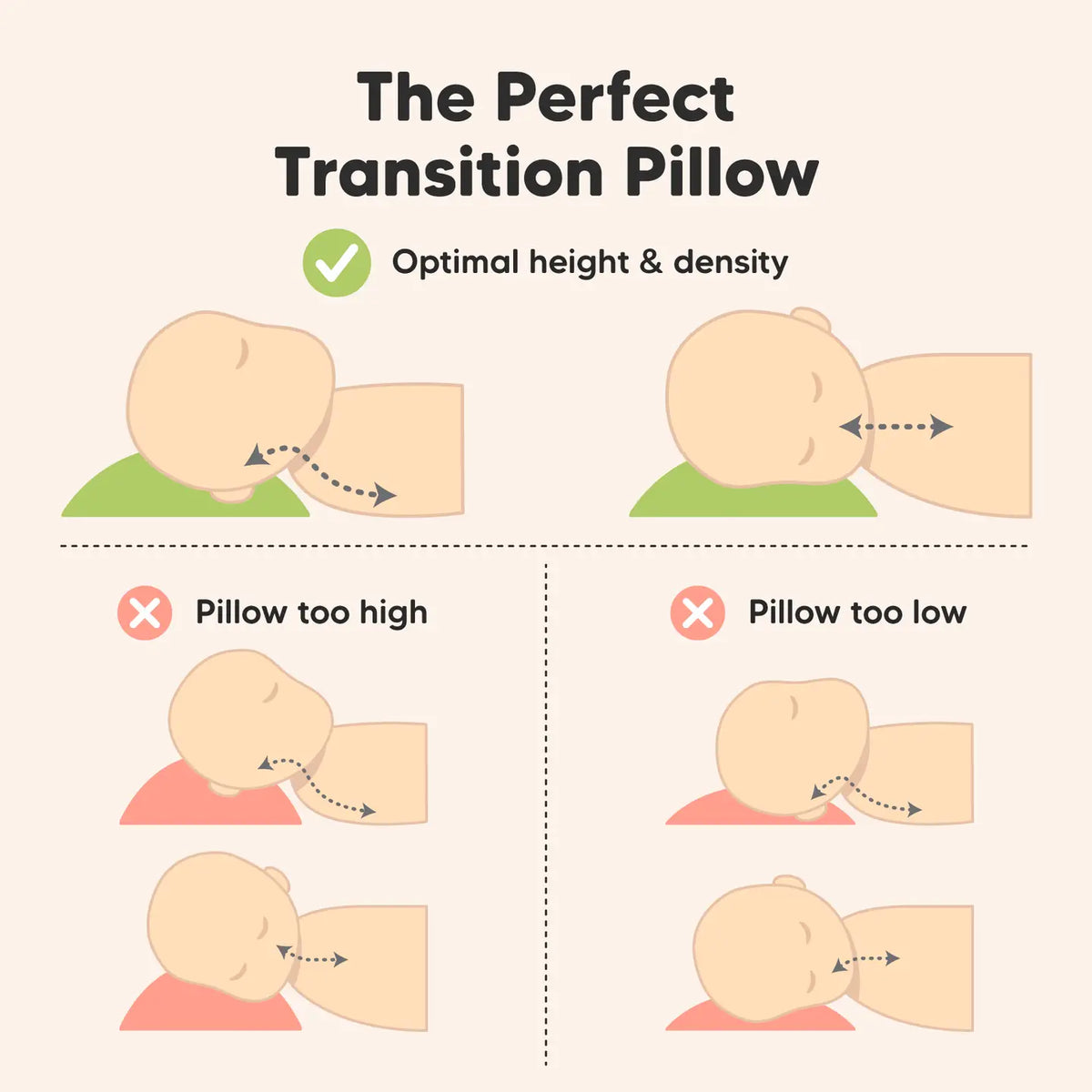 My Little Cuddly Toddler Pillow | Soft White