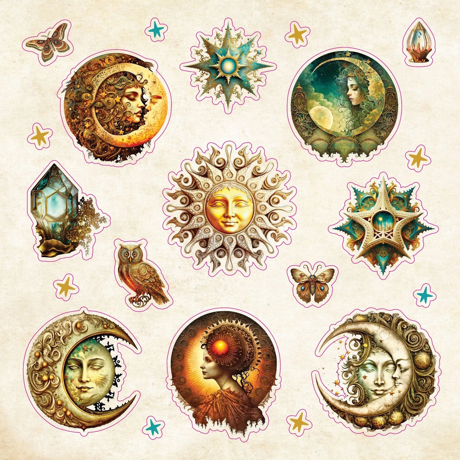 Sticker Book Celestial Wonders by Homeportonline