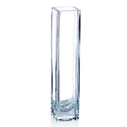 Clear Glass Vase 1.5x1.5x8in by Homeportonline