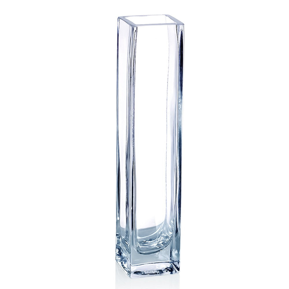 Clear Glass Vase 1.5x1.5x8in by Homeportonline